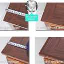 Clear Table Cover Protector 14 x 32 Inch, 1.5mm Thick Plastic Desk Protector Mat, Rectangular Waterproof PVC Clear Placemats, Vinyl Desk Cover for Desktop, Dining Room Table, Coffee End Table