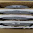 Famiware Milkyway Plates and Bowls Set, 12 Pieces Dinnerware Sets, Dishes Set for 4, Dark Gray