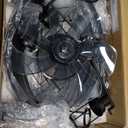 20" Matte Black Outdoor Ceiling Fan with Lights, Plug-in Enclosed Gazebo Fan, Remote Control, Reversible DC Motor for Porch, Deck & Balcony