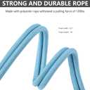 DomkimDog Leashes for Large Dogs Heavy Duty Hands-Free Walking Leash, Rope Dog Lead with Comfort Handle for Small Medium Breed, No Pull Multi-Function Leads Adjustable Length Long 5ft(Blue)
