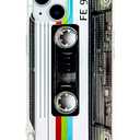 FAteamll Case for iPhone 14 Matte Finish Heavy Duty Soft Back Cover with Reinforced Corners TPU Soft Bumper Retro Cassette Tape Case Compatible with iPhone 14