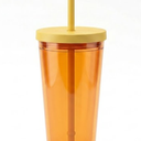 Tumbler Glass Orange 24Oz