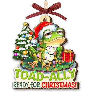 Frog Christmas Ornament 2025 - Frog Ornaments for Xmas Tree - Frogs Gifts for Men, Women, Boys, Girls, Kids, Unique Animal Lover Gifts