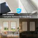 Blackout No Drill Roman Shades, 29" W x 64" H, Off White | Cordless Roman Shades for Indoor Windows, Thermal Insulated Room Darkening Fabric Blinds for Bedroom & Living Room