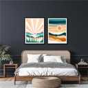 YANXIN Paint by Numbers Kit for Adults Beginners 2 Pack Rolled Paint by Numbers on Canvas for Creative Wall Art Home Decoration with Nice Gift Box 12x16 inch 5758