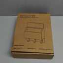 Key and Mail Holder for Wall Mount, Entryway Mail Holder with 2 Slot, Key Holder with 3 Sturdy Hooks for Coat, Dog Leash, Decorative Key Rack (8.86W x 11.42H x 3D) (Black)