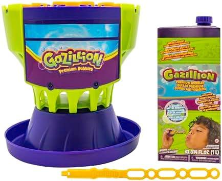 Gazillion Ultimate Bubble Craze Machine - Color Changing LED Lights - Easy-to-Use Bubble Maker - Perfect for Parties - Includes 1L Solution