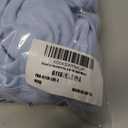 Beaully Women's Long Sleeve Crew Neck V Notch Ribbed Slim Fitted Casual Basic Top 6118 Light Blue Large
