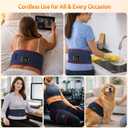 Red Light Therapy Belt, Cordless Infrared Light Therapy Wrap Red Light Therapy Device Infrared Heating Pads for Body with Timer for Back Shoulder Waist Muscle Pain Relief for Gift Women Men