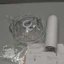 PATIKIL 10 Inch E26 E27 Lamp Shade Ring Frame with European Fitter, 3 Pack Lampshade Holder Wire Frame DIY Drum Ring for Table Floor Lamp White