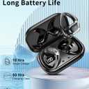 Wireless Earbuds, 2026 Bluetooth 5.4 Headphones Sport, Bluetooth Earbuds with ENC Noise Canceling Mic, 50H Stereo Wireless Headphones IP7 Waterproof with Earhooks, Dual LED Display for Workout/Running