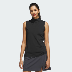 Sleeveless Mock Neck Top M, Black