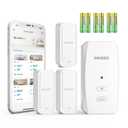 WiFi Hygrometer Thermometer with Swiss Sensor 2 Pack, Bluetooth 5.0 Dual Mode, 300-Day Data Storage, 9-Month Battery, IP65 Waterproof for Home, Greenhouse, Reptile Tank