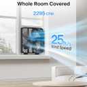 PELONIS 20 Inch Box Fan 3 Speeds, Window Fans, Floor or Tabletop, 25ft/s, Superior Air Throw (2295 CFM), Lightweight, 5 Blades, Fans for Bedroom, Office, Living Room, Garage
