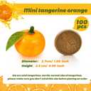 Sintuff 100 Pcs Little Cutie Baby Shower Decorations Mini Fake Oranges Bulk 1.06 Inches Lifelike Artificial Oranges Artificial Fruits Decor Birthday Party Decor Little Cutie Baby Shower Supplies