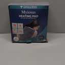 Massaging Weighted Heating Pad for Back Pain Relief, Heating Pads for Neck, Shoulder, Cramp, Portable Heated Pad with 3 Heat Settings & 6 Massage, 18 Relaxing Combinations, Auto Off, 20"x24", Dark Blue