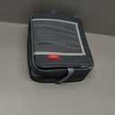 Nuby Easy Go Booster Seat - Travel Booster Seat for Babies and Toddlers - Holds Up to 35 Pounds - 9+ Months - Gray Chevron