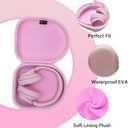 Headphone Headset Case for Beats, Sony, Raycon, JBL, OneOdio, TOZO, SteelSeries, Jabra, Audio-Technica & Sennheiser HeadphonesOuter Pink+Inner Pink (Pink Outside+Pink Inside)