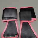 JerkFit WODies 3 Hole Gymnastics Grips with Wrist Support - Hand Grips, Latex Free Elastic Crossfit Grips for Weightlifting, Cross Training - Palm Protection Pull Up Grips for Men and Women (Pink, M)