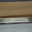 WEBANG 24 Inch Linear Shower Drain Rectangular Floor Drain with Accessories Capsule Pattern Cover Grate Removable SUS304 Stainless Steel CUPC Certified Brushed Nickel