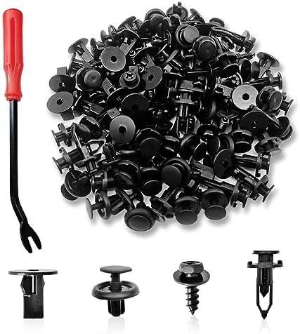 120Pcs 4-in-1 Bumper & Fender Liner Clip Kit - Bumper Screw Bolt/Body Bumper Rivet Fender Clips Compatible with Toyota Lexus, Replaces 90159-60498, 52161-16010, 90189-06013, 90189-06065, 90467-07201