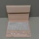 kenke Keyboard Case for iPad Air 11-inch (M4 2026/M3 2025/M2 2024) & Air 5th/4th Gen 10.9 inch, 7 Colors Backlit Detachable, Slim Folio Bluetooth Keyboard Cover with Pencil Holder, Pink