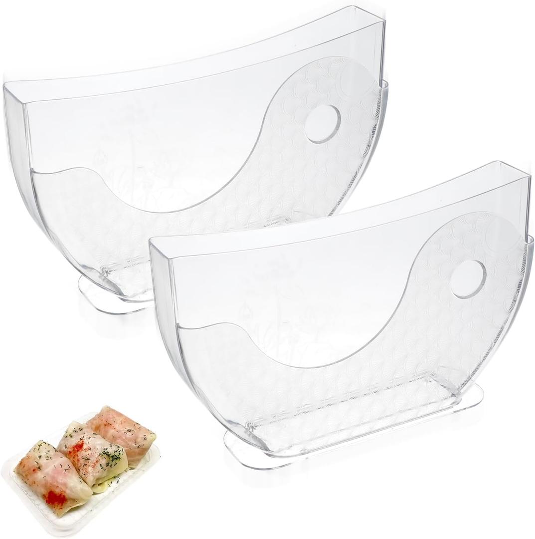 2 Pack Rice Paper Water Bowl Dipper, Rice Paper Water Bowl, Spring Roll Water Dipper Rice Paper Holder