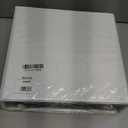 Samsill Durable 3 inch 3 Ring Binder, D Ring Binder,100% Recycled Chipboard, White, 2 Pack