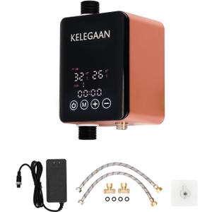 Digital Smart Instant Hot Water Recirculating Pump Kit, Touchscreen Under-Sink System, Built-in Thermostat Timer, Ultra-Quiet, Includes 16-inch Supply Line and Full Installation Components