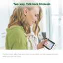 LeapFrog LF2415 Baby Monitor, 5 IPS LCD Screen, 1000ft Range, Night Vision, Soothing Lullabies, NightLight, 2-Way Audio, Temperature Sensor, SecureTransmission No WiFi