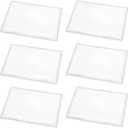 6 PCS Clear Photo Storage Boxes, 12 x 8.8 in Transparent Plastic Photo Case, Dustproof and Moisture-Proof, Container for Scrapbooks, Postcards, Crafts, Office Supplies, Files