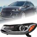 Duolctarms w/LED DRL Headlight Headlamp Assembly Compatible for 2017 2018 2019 2020 2021 2022 Chevy TRAX LT/Premier Left Driver Side 42725480 GM2503450