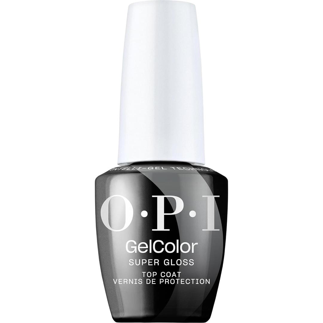 OPI GelColor Base & Top Coats | Strong Adhesion, High Shine & Matte Finish for LED Cure Gel Nail Polish | Protects Color & Nail Art | Prevents Discoloration or Chipping | Vegan & HEMA Free | 0.5 Fl Oz