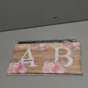 Bucherry 6 Pcs Baby Shower Flower Boxes Baby Shower Centerpieces for Tables Display with Letters Gender Reveal Party Favor Block Holder(Wooden Color, Rustic Floral)