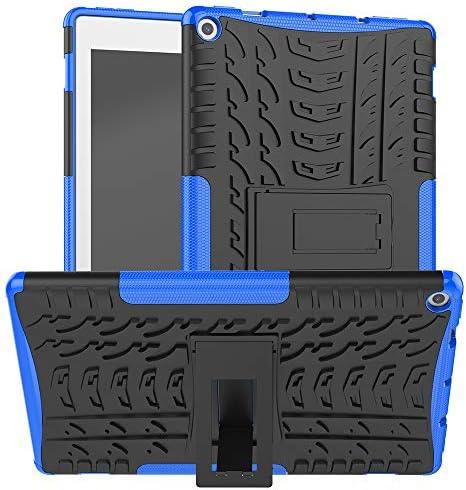 Boskin for Kindle Fire hd 10 case 2019 2017 Release,Kickstand Heavy Duty Cover for Amazon fire hd 10 Tablet 9th 7th Generation (Blue)