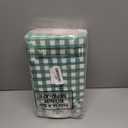 Kolldenn 36 Pcs Gingham Camp Paper Bag Gingham Party Supplies Pink Green Plaid Checkered Goodie Bags with Handle for Graduation Camp Bachelorette Baby Shower Wedding Birthday Party Favor Supplies
