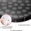 Silipull 45 Round Poker Chip Display Case 15.7 Inch Golf Poker Chip Holder for 39/40mm Wall Mount or Tabletop Display Frame Gift for Men Collectors Souvenir Christmas