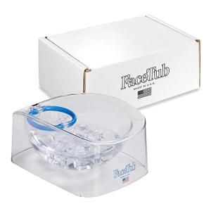 Cold Ice Bath, Premium Face Bowl For Ice, Face Tub Facial Cold Plunge to Support Skin Health & Relaxation, Facial Cold Plunge with Breathing Tubes, Combine Deep Breathing & Cold Plunge