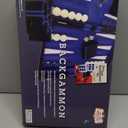 Get The Games Out Top Backgammon Set - Classic Board Game Case - Best Strategy & Tip Guide (Blue, Large)