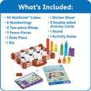 hand2mind Numberblocks Sheep Farm MathLink Cubes Activity Set, Preschool Learning Activities, Farm Playset, Counting Blocks, Number Toys, Kids Educational Toys, Math Manipulatives for Preschoolers