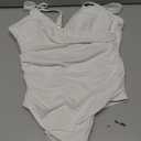 Aqua Eve Tummy Control Swimsuits for Women One Piece Bathing Suit Push Up Slimming Swimwear (XX-Large, White 01)