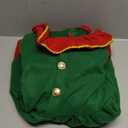 Kids Christmas Elf Costume for Girls Holiday Elf Costume Dress with Elf Hat (7-8 Years)