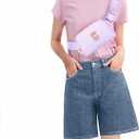 Birthday Gifts for 4 5 6 7 8 9 10 11 12 13 Year Old Girls,Gifts for Teens Kids Daughter Sister Her,Two Way Zipper Crossbody Bag Fanny Pack Belt Bag Cute Trendy Stuff - Lavender,C