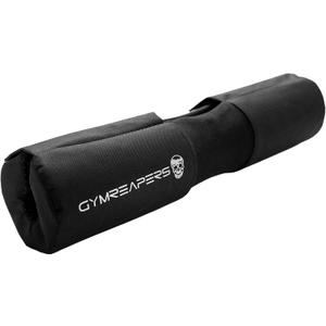Gymreapers Barbell Squat Pad - Protective Bridge Pad For Hip Thrust, Squats, Lunges - Hip Support, Neck Protection For Bar (Black Covered)