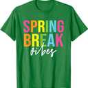 Spring Break Vibes Funny Spring Break Teacher T-Shirt 2XL