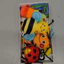 Infinno Baby Wrist Rattle Socks and Foot Finder Set, Perfect Baby Toys for 0-12 Months Newborn Boys and Girls As Shower Gifts, Garden Bug Series (Warm Color)