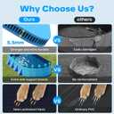 Raxurt Foldable Dog Pool, 72'' Large Dog Pool for Large Dogs with Reinforced Sidewalls for Stability, Portable Pet Bath Tub for Indoor Outdoor Backyard Use