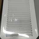 HVAC Premium 10'' X 6'' 1-Way AIR Supply Grille - Vent Cover & Diffuser - Flat Stamped Face - White [Outer Dimensions: 11.75''w X 7.75''h]