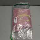 Subyan 20 Inches Initial Monogram Pink Christmas Stocking, Personalized Large Embroidered Letter Velvet Christmas Stocking with Gold Trim Decoration for Family Christmas Holiday Party Decor(Letter A)