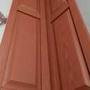 Ekena Millwork Lifetime Vinyl LP2S12X05900RD Standard Two Equal Panel Vinyls, Raised Panel Vinyl Shutters, w/Installation Shutter-Lok's & Matching Screws (Per Pair), 12"W x 59"H, Burgundy Red